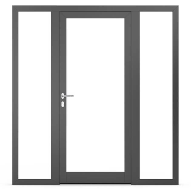 Fanlights in aluminium doors - Alternativ 3